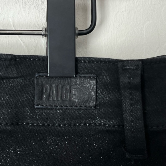 Paige Mayslie Jogger Pants Luxe Coating black fog 26 - Picture 10 of 15
